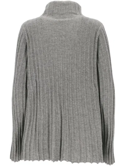 Hemisphere Ribbed Roll-neck Sweater In Multicolor
