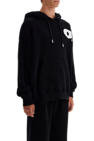 Off-white Shared Skate Hooded Sweatshirt In Black