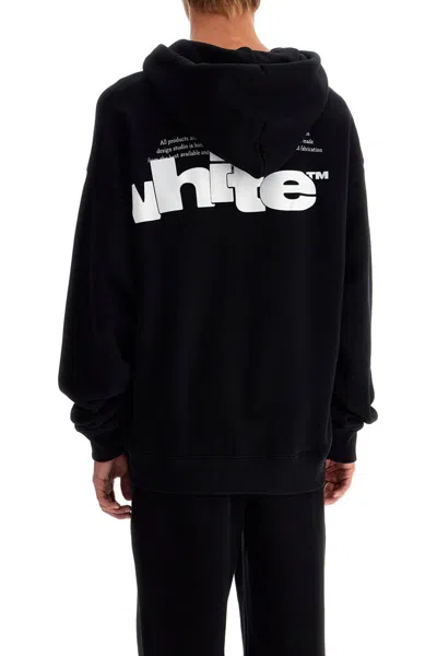Off-white Shared Skate Hooded Sweatshirt In Black
