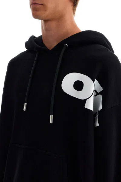 Off-white Shared Skate Hooded Sweatshirt In Black