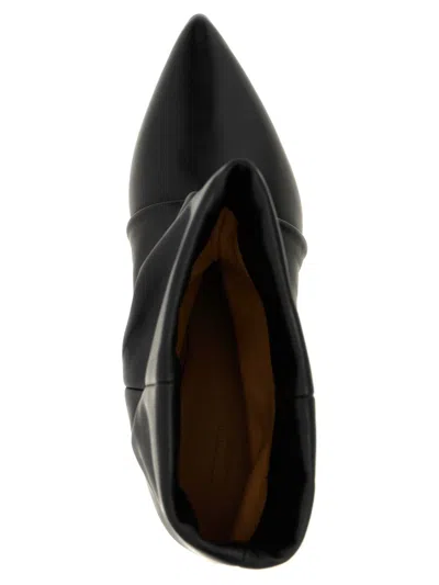 Isabel Marant Cone Heel 'ebbi' Ankle Boots In Black