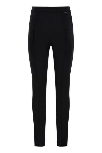 Moncler Women's Gabardine Trousers In Black