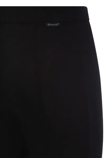 Moncler Women's Gabardine Trousers In Black