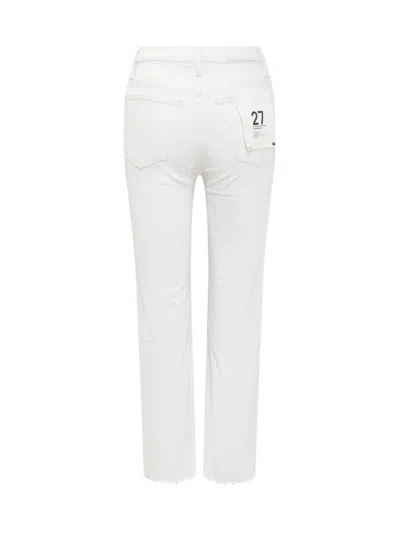 Re/done High Waist Jeans In White