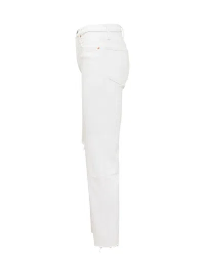 Re/done High Waist Jeans In White