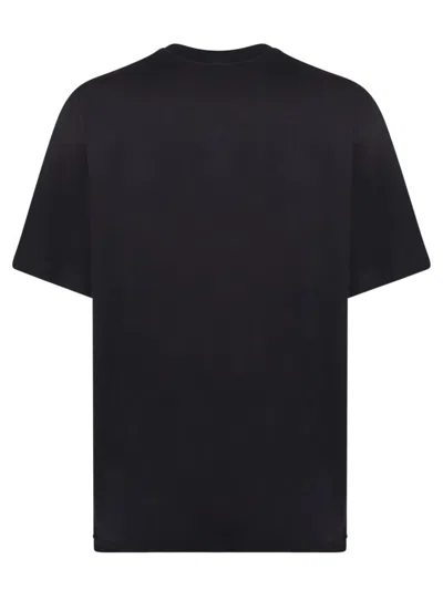 Versace Jeans Couture Collage Print Black T-shirt In Black