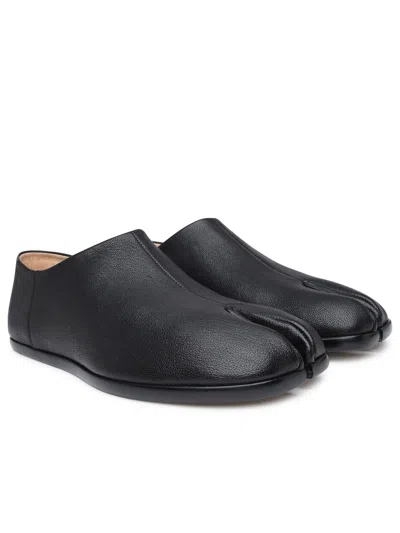 Maison Margiela Smooth Leather Loafers With Split-toe Design In Black