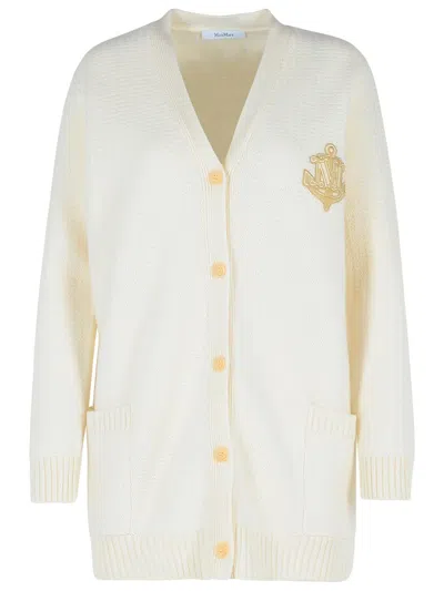 Max Mara 'wool Blend Cardigan Front Pockets'