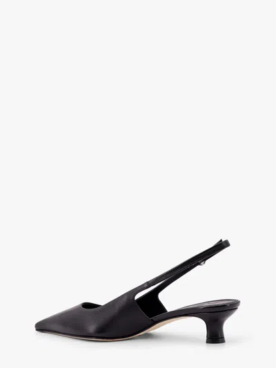 Aeyde Catrina Leather Kitten-heel Slingback Pumps In Black