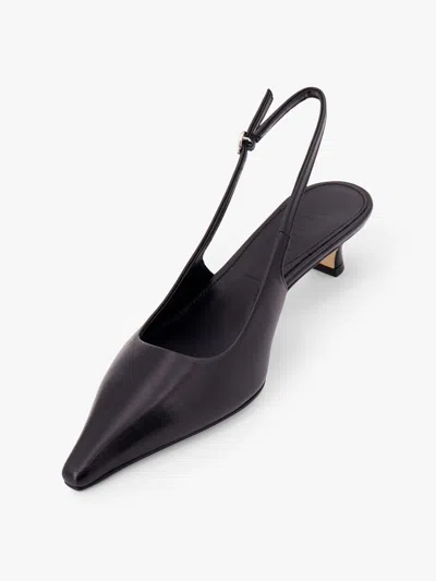 Aeyde Catrina Leather Kitten-heel Slingback Pumps In Black