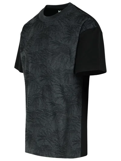 Palm Angels Palms Curved Black Cotton Blend T-shirt