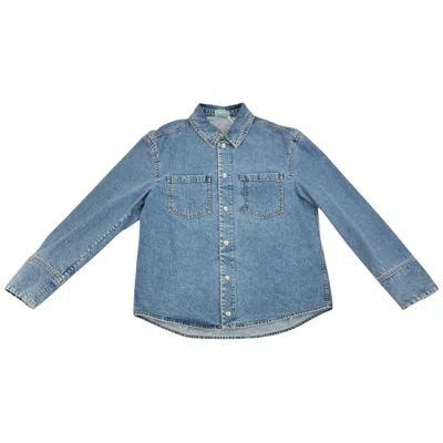 Bally 6302919 Men's Light Blue Denim Jacket In Blue