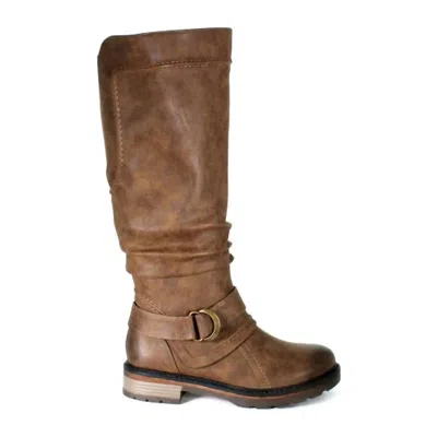 Wanderlust Women's Fiona 3 Tall Boots In Dark Tan In Multi