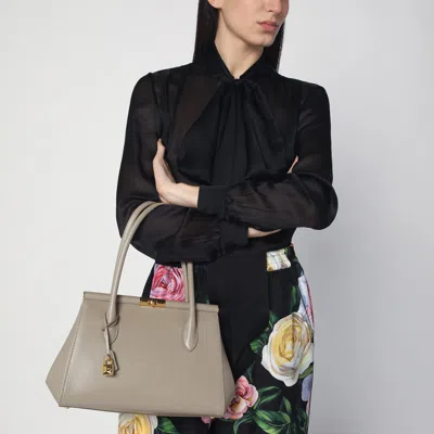 Dolce & Gabbana Marlene Everyday Shoulder Bag In Grained Leather In Brown