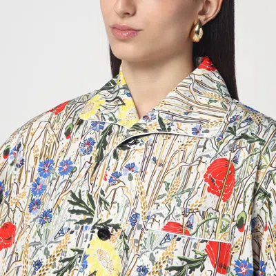 Bottega Veneta Floral Viscose And Silk Pyjamas In Multicolor