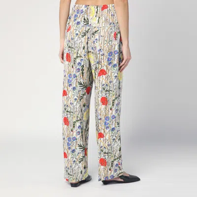 Bottega Veneta Floral Viscose And Silk Pyjamas In Multicolor