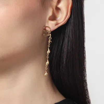 Chloé Iconic Dangling Earrings For Pierced Ears In Gold