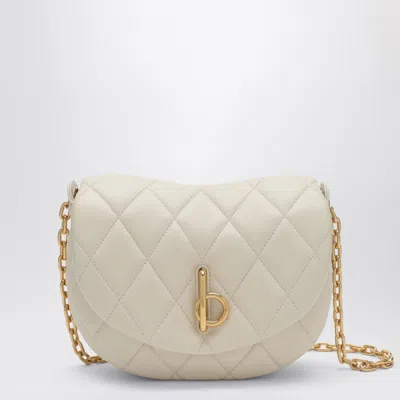 Burberry Small Rocking Horse Quilted Crossbody Bag In Beige