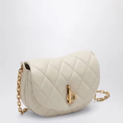 Burberry Small Rocking Horse Quilted Crossbody Bag In Beige