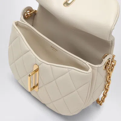 Burberry Small Rocking Horse Quilted Crossbody Bag In Beige