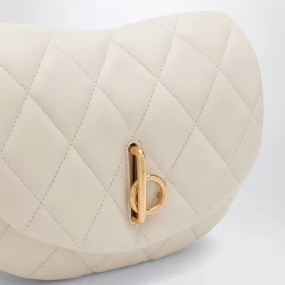 Burberry Small Rocking Horse Quilted Crossbody Bag In Beige