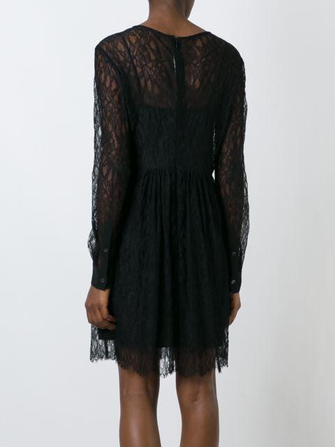 Mcq By Alexander Mcqueen Woman Lace Mini Dress Black | ModeSens