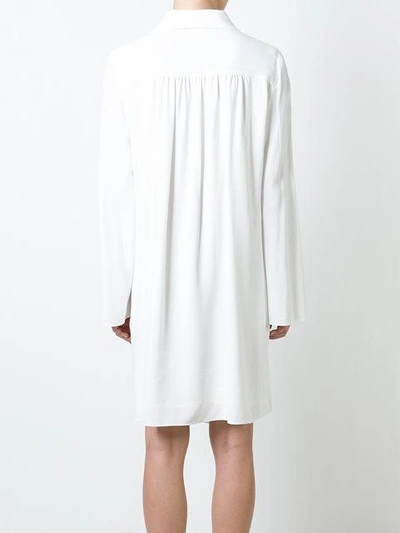 Shop Chloé Tie-neck Dress In White