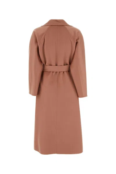 Max Mara Cappotto Ludmilla In Cashmere Rosa Antico Donna
