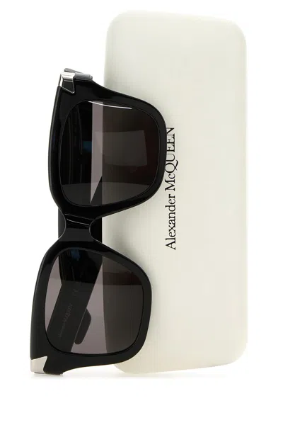 Alexander Mcqueen Black Acetate Punk Rivet Sunglasses