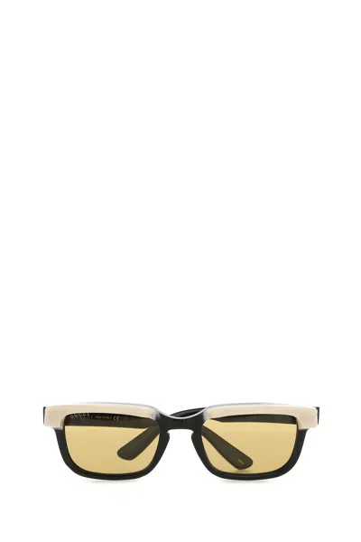 Gucci Black Rectangular Sunglasses