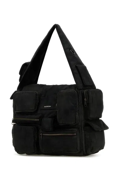 Balenciaga Superbusy Large Cracked-leather Tote Bag