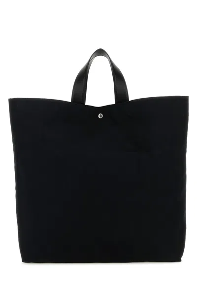 Jil Sander Black Canvas Shopping Bag