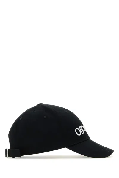 Off-white Black Cotton Baseball Cap
