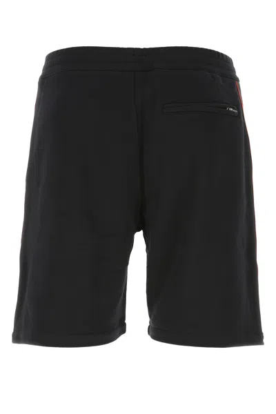 Alexander Mcqueen Men Black Wool Blend Bermuda Shorts