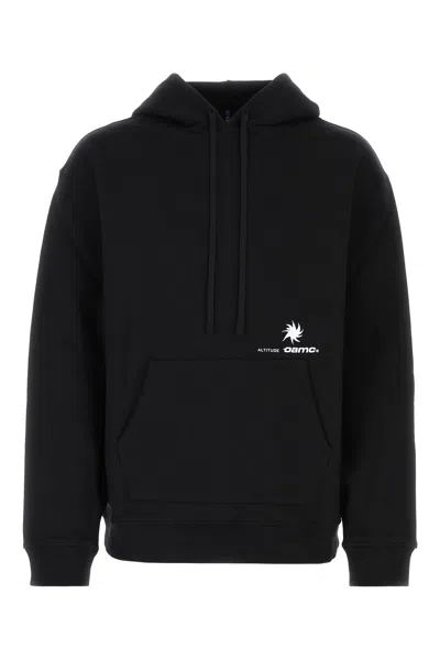 Oamc Black Cotton Oversize Sweatshirt