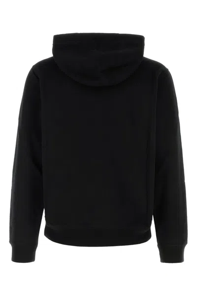 Versace Intricate Logo Print Sweatshirt With Kangaroo Pocket In Black