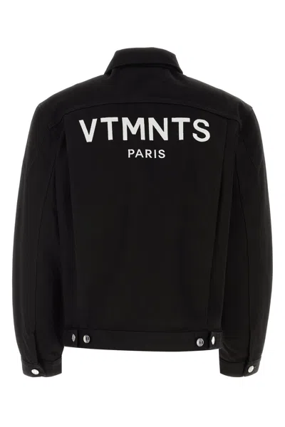 Vtmnts Four-pocket Stonewashed Denim Jacket