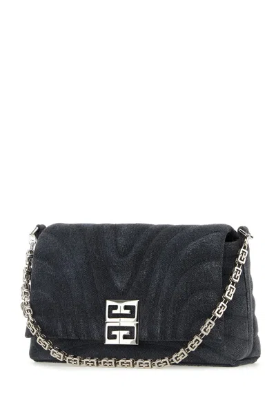 Givenchy Black Denim Medium 4g Soft Handbag