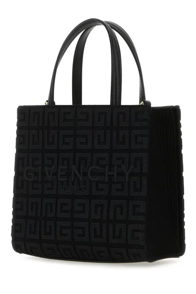 Givenchy Structured Black Mini G-tote Bag With Embroidered Monogram