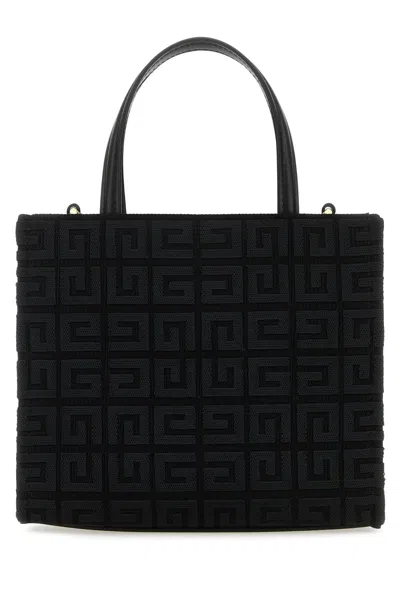 Givenchy Structured Black Mini G-tote Bag With Embroidered Monogram