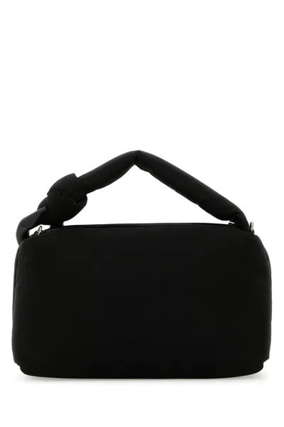 Jw Anderson Borsa A Mano Jwa Puffy In Tessuto Nero Donna In Black