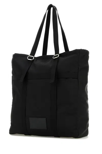 Jil Sander Black Fabric Shopping Bag