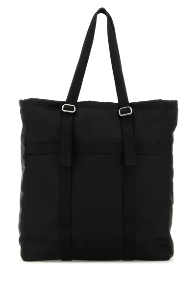 Jil Sander Black Fabric Shopping Bag
