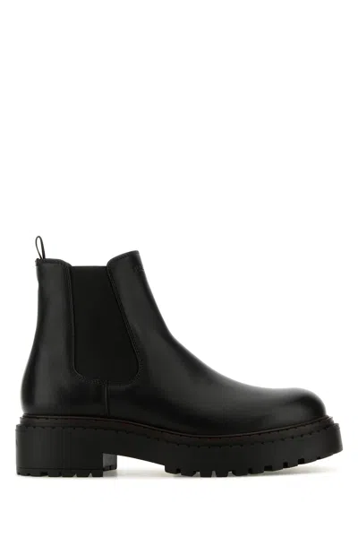 Prada Man Ankle Boots Black Size 7 Soft Leather