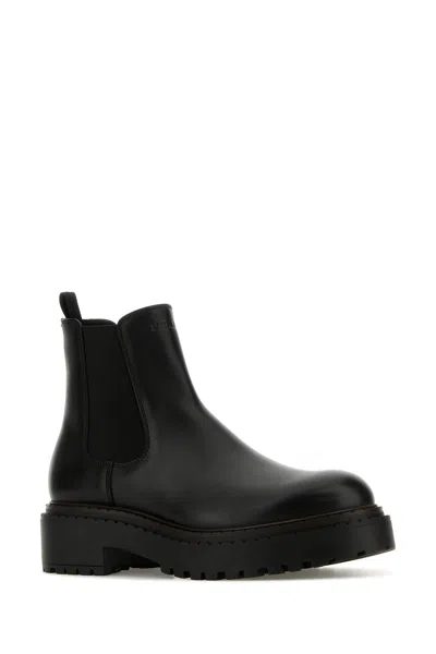 Prada Man Ankle Boots Black Size 7 Soft Leather