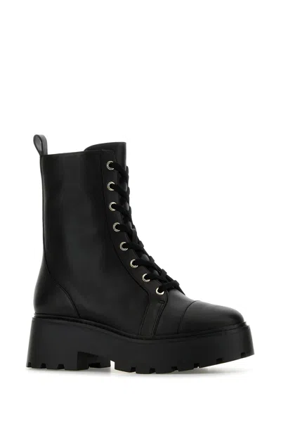 Michael Kors Black Leather Blake Ankle Boots