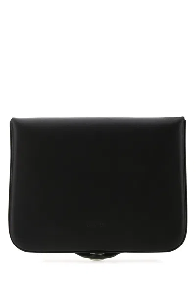 Apc A.p.c. Man Black Leather Card Holder