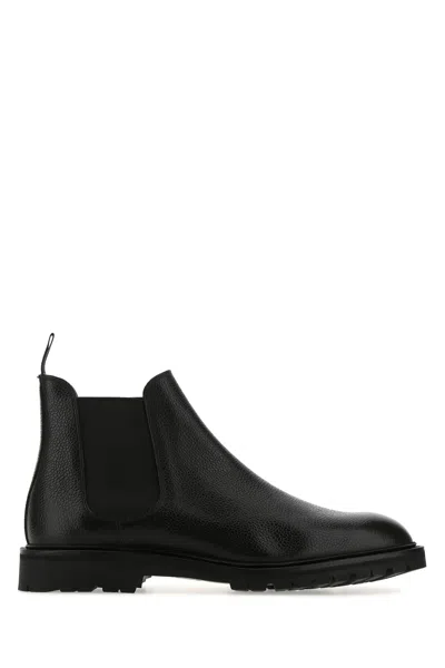 Crockett & Jones Black Leather Chelsea 11 Ankle Boots