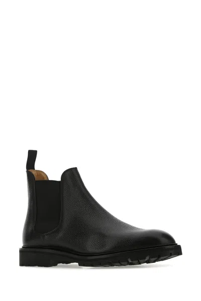 Crockett & Jones Black Leather Chelsea 11 Ankle Boots