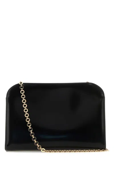 Ferragamo Diana Leather Clutch